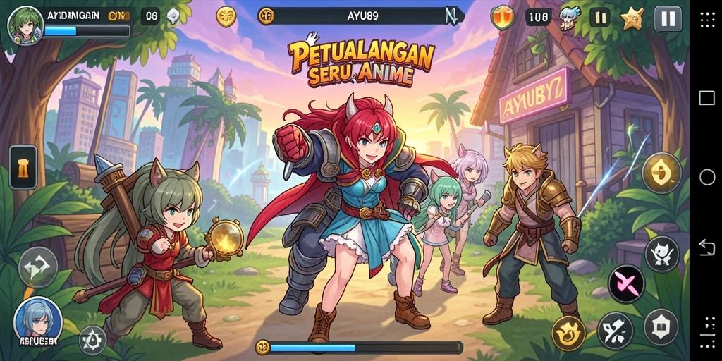 Gameplay AYU89 menampilkan aksi seru di dunia anime.