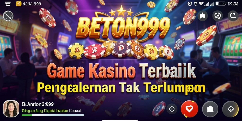 Tampilan gameplay yang mengasyikkan dari permainan Kasino BETON999.