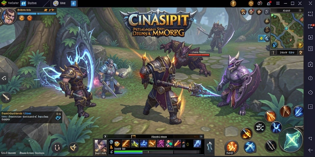 Tangkapan layar utama CINASIPIT menampilkan aksi seru dalam permainan MMORPG.
