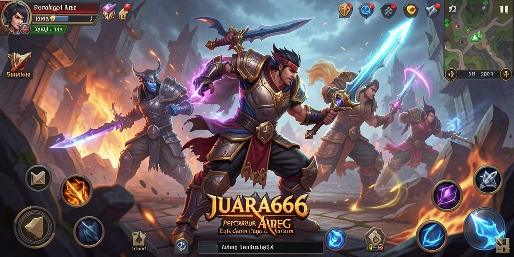 Tampilkan aksi pertempuran seru dalam JUARA666 dengan grafis menawan.