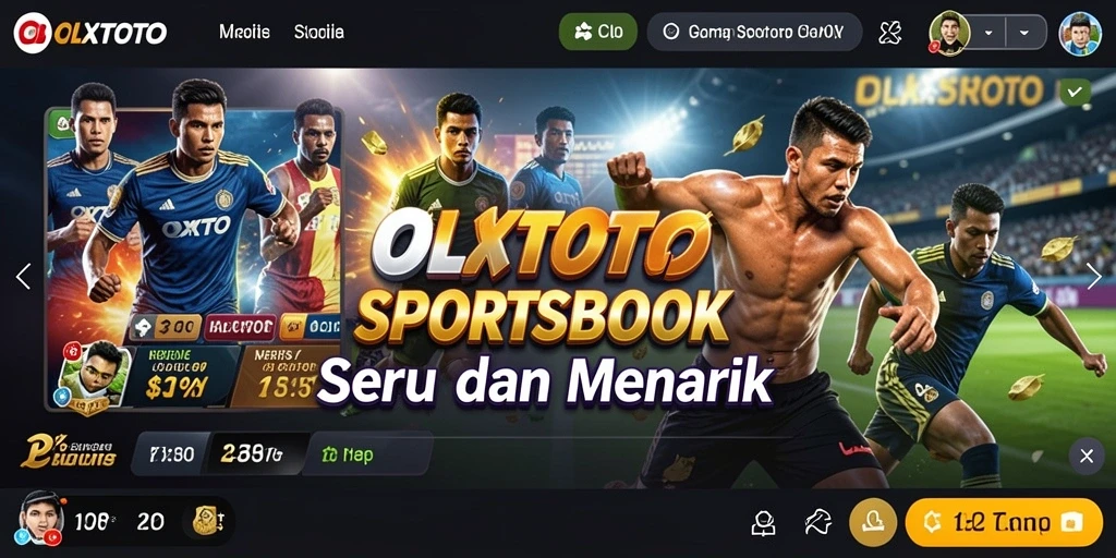 Screenshot utama <strong>OLXTOTO</strong> menampilkan pengalaman taruhan sporty yang menyenangkan.